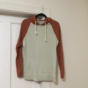 Orange and Tan Hoodie Shirt